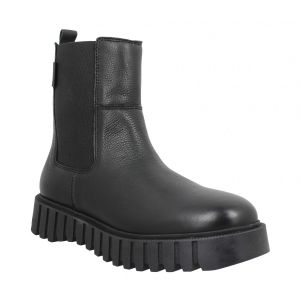 Kickers Boots Cuir Kick Favorite Noir - Couleur Noir - Taille 37