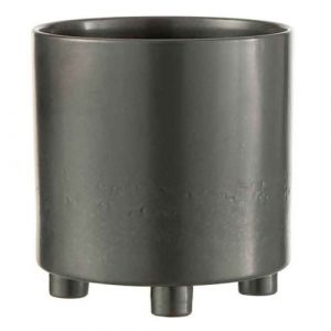Cac Pot en Céramique "Smoke" 27cm Gris & Noir Prix