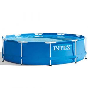 Intex Metal frame support piscine gonflable avec pompe 305 x 76 cm bleu
