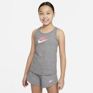 Nike D&eacute;bardeur en jersey Sportswear pour Fille plus &acirc;g&eacute;e - Gris - Taille L - Female