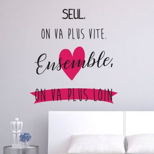 Stickers citation ensemble on va plus loin