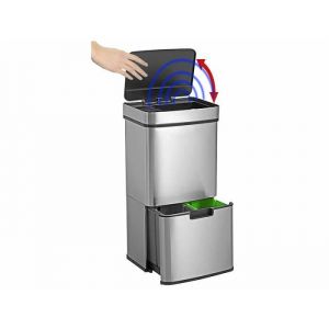 Infactory : Poubelle automatique 72 L avec 4 compartiments