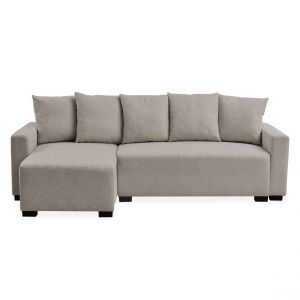 Canap&eacute; d'angle convertible moderne Gwendal Tissu Kaki