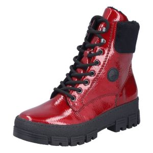 Rieker Femme Y0220 Bottes de Motard, Rouge, 36 EU