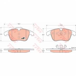 Trw Jeu de 4 plaquettes de frein &agrave; disque GDB1683 d'origine