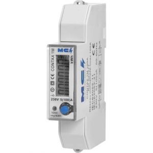 MCI Compteur d'&eacute;nergie monophas&eacute; num&eacute;rique CONTAX 1M 100 A 100 A conformit&eacute; MID non