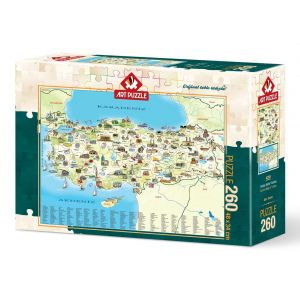 Art Puzzle Puzzle Carte de la Turquie