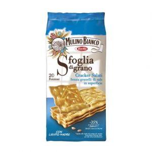 Mulino bianco Sfoglia di grano, Cracker a ridotto contenuto di sale, 500g,