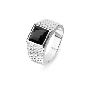 FAVS Bague pour hommes 88818016 Acier inoxydable
