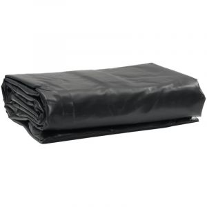 VidaXL Bâche, Couverture de Toit avec Oeillets Métalliques, Bâche de Protection Résistante aux UV Jardin Extérieur, Noir 1,5x2,5 m 650 g/m²