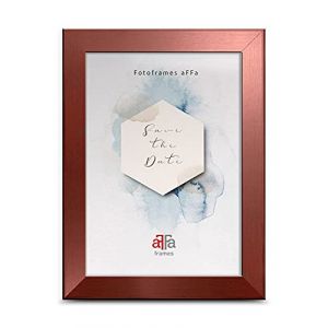 AFFa frames Hekla Cadre photo en MDF - Avec verre acrylique - Or rose - Format A4-21 x 29,7 cm