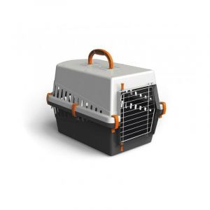 No Name Mediawave Store - 10571 caisse de transport avec grille en metal pour chiens et chats 50 cm Couleur: Orange