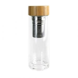 Bouteille en Verre Double Paroi 33cl avec Infuseur - INFUZZ - ALTOBUY