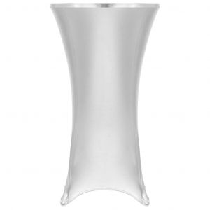 Image de Nappes de table extensibles 2 pcs 80 cm Argenté VIDAXL