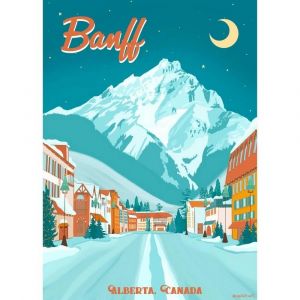 Image de Puzzle 500 pièces : Banff Moonlight