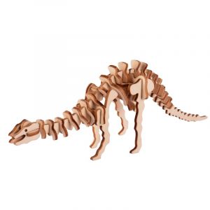 Dam Casse-t&ecirc;te 3d en bois. Design de diplodocus. 34 pi&egrave;ces.