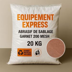 Sicoba Sac 20 kg Sable Abrasif Garnet Mesh 200A+ pour Sablage A&eacute;rogommage