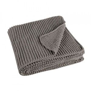 Image de Plaid doux (160 cm) Kinoa Gris clair