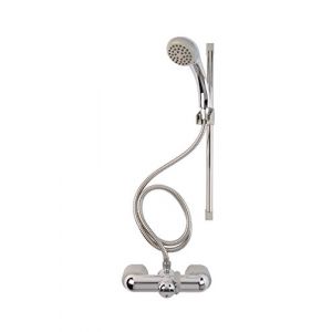 Croydex Ensemble mélangeur de bain/douche AB220041, chromé, 22,8 x 16,2 x 3,8 cm