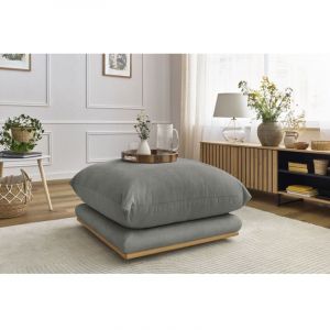 Bobochic Fauteuil & pouf Pouf ernest Gris foncé