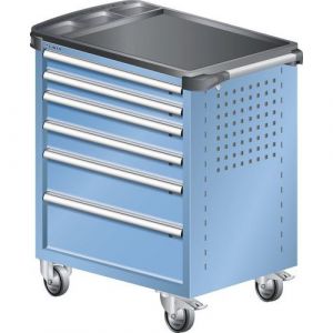 Chariot Bleu Clair 894x525x928 Avec 6 Tir. 40kg _ 81.066.010