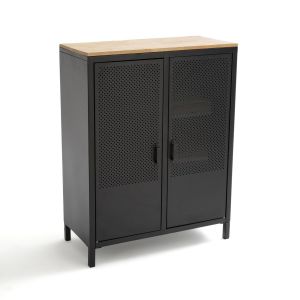 Armoire b e 2 portes métal et c ne AGAMA Bois/Métal Taille Taille Unique