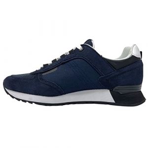 Baskets Colmar Travis en cuir suède bleu marine foncé à semelle running