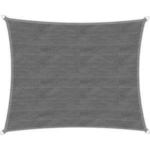 Windhager Capri 10762 Voile d'ombrage rectangulaire pour Jardin et terrasse Résistant aux UV et aux intempéries Gris 4 x 5 m