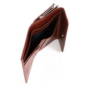 Hexagona Portefeuille Cuir REPUBLIQUE Marron Fleur