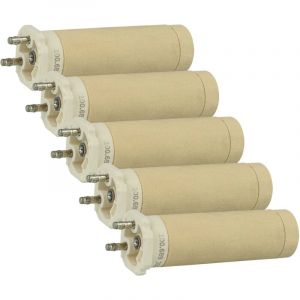 Vhbw 5x &Eacute;l&eacute;ment chauffant compatible avec Leister Triac S pistolet soudeur &agrave; air chaud - Noyau en c&eacute;ramique, 3,1 x 10,2 cm