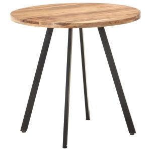 VidaXL Table de salle &agrave; manger 80 cm Bois d'acacia solide