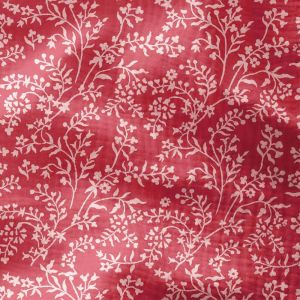 Tissu coton double gaze imprim&eacute; fleurs vendu au m&egrave;tre(...) - 0004 Rouge