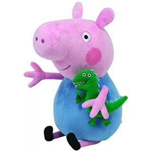 Image de Ty Peppa Pig - Peppa le cochon - Peppa Large - George - Peluche - 28 cm