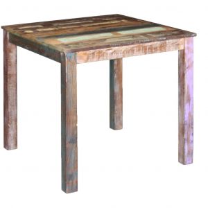 VidaXL Table de salle à manger Bois de récupération massif 80x82x76 cm