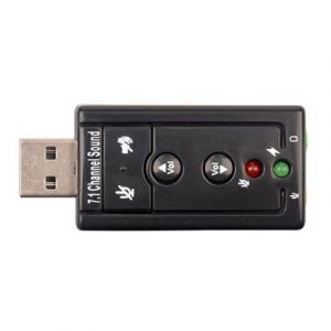 Image de Cabling Carte de son externe USB 7.1, son 3D, sur-round sound, 3, 5 mm jack pour écouteurs, haut-parleurs, microp…