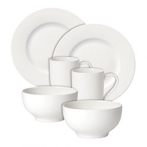 Villeroy & Boch Service pour le petit-d&eacute;jeuner pour 2 personnes For Me Blanc