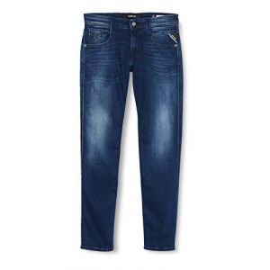 REPLAY Anbass Jeans, 9 Medium Blue, 34W x 32L Homme