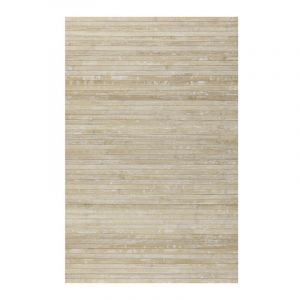 Tapis antidérapant en Bambou naturel, Beige, 50 x 200cm