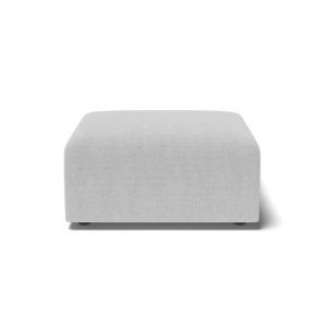 Pouf MILO tissu gris 1 place