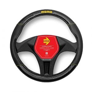 Momo HOUSSE DE VOLANT SUPER GRIP UNIVERSEL NOIR ET JAUNE
