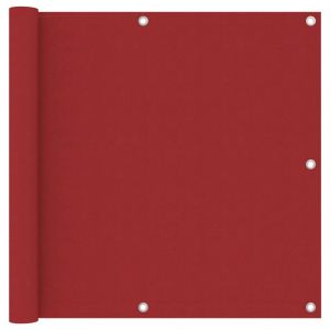 VidaXL Écran de balcon Rouge 90x600 cm Tissu Oxford