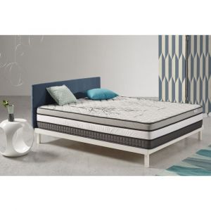 Cosmos Matelas SOLAR 160x200 Cm - Mousse Mémoire de Forme - 7 Zones de Confort - Face Été/Hiver - Épais 30 Cm - Maxi-Confort