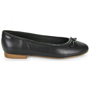 Clarks Femme Fawna Lily Ballerines, Cuir Noir, 41 EU