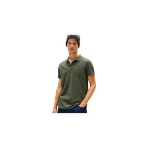 Tommy Jeans Polo Manches Courtes Homme Slim Placket Slim Fit, Vert (Pewter Green), XXL