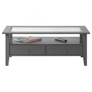 Image de Altobuy melina Table B e Rectangulaire Bois M if Laqué Gris Gris