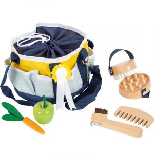 Legler Jouet Set de Soins Sac, Accessoires Cheval en Bois pour Enfants, 12419, Petit