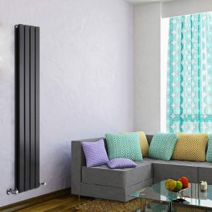 Hudson Reed Radiateur vertical design en acier 1600 x 280 mm double rang