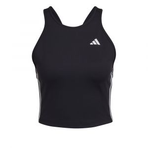 Adidas W 3s Crop TK Haut sans Manches, Noir/Blanc, XL Femme