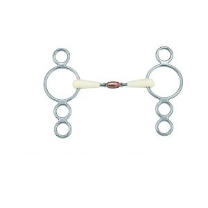 Mors pessoa double joint pour cheval Soyo Happy Mouth 4