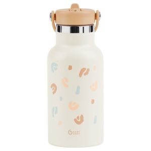 Babymoov Gourde Enfant Isotherme Inox 350ml - Anti Fuites - Gourde à Paille Intégrée - Garde 12h au Frais et 6h au Chaud - Poignée de Transport Goupillon et 2e Paille Inclus